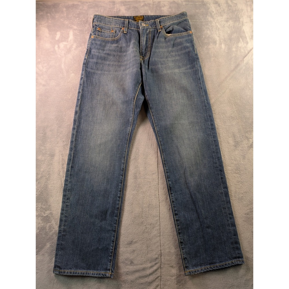 Civilianaire Allen Edmonds Dean Straight Leg Jeans Mens 32x30 Blue Wash Made USA